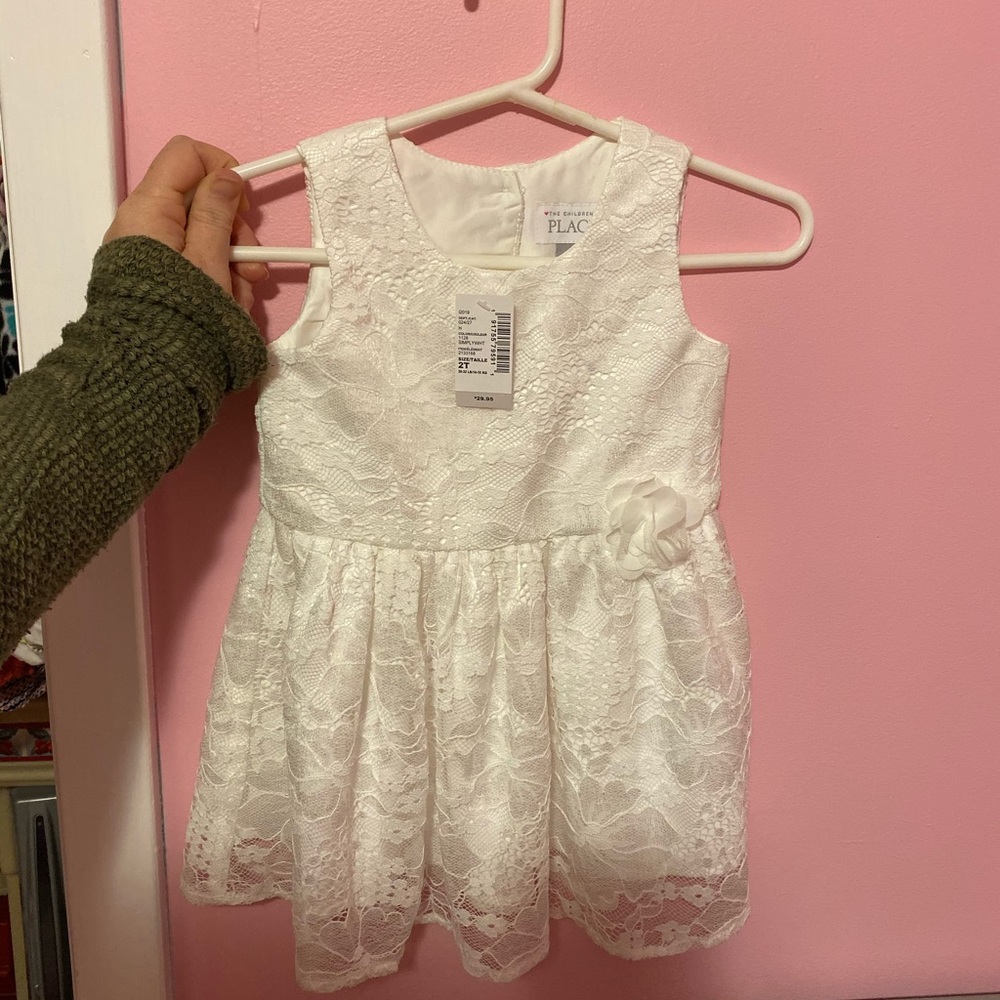 The Children’s Place NWT white Lace dress Sz 2T